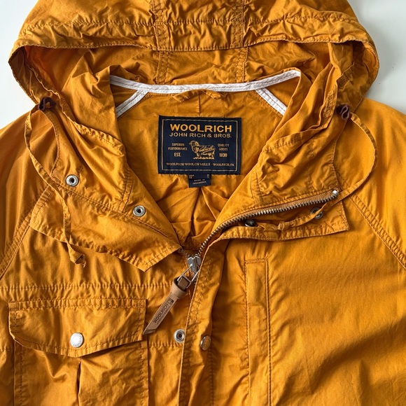 Woolrich Mustard Hooded Jacket Size Medium - Picture 3 of 10